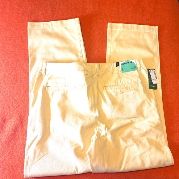 Corn vanilla yellow cotton Wynwood relaxed fit chinos pants NWT - Picture 9 of 10